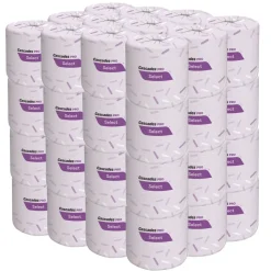 Cascades PRO 4 in. x 3.25 in. 2-Ply Select Standard Bath Tissue - White (48/Carton)