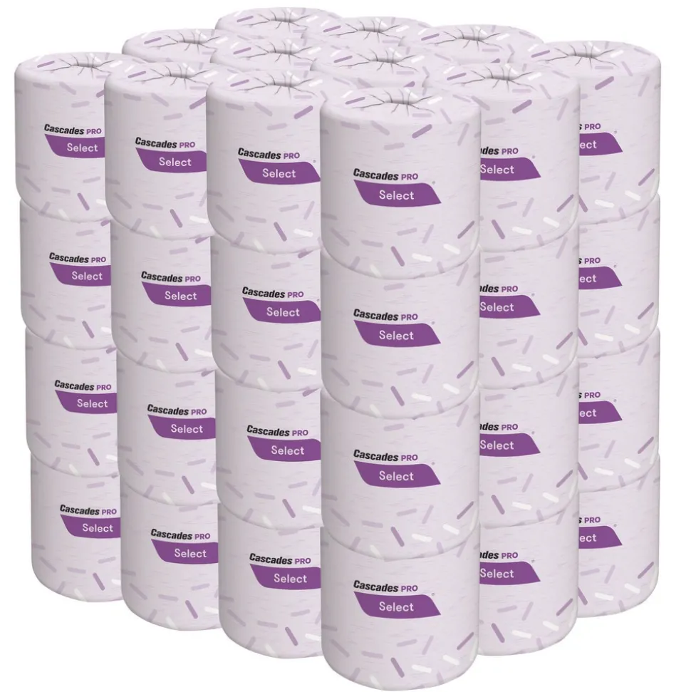 Cascades PRO 4 in. x 3.25 in. 2-Ply Select Standard Bath Tissue - White (48/Carton)