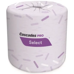 Cascades PRO 4 in. x 3.25 in. 2-Ply Select Standard Bath Tissue - White (48/Carton)