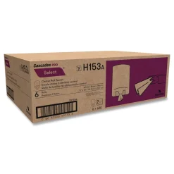 Cascades PRO 7.3 in. x 10 in. 2-Ply Select Center-Pull Paper Towels - White (6 Rolls/Carton)