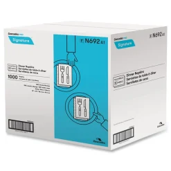 Cascades PRO 15 in. x 15 in. 1-Ply Select Dinner Napkins - White (1000/Carton)