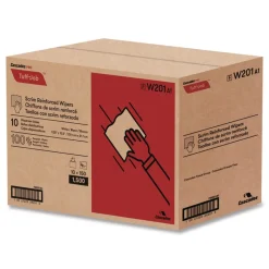 Cascades PRO 9.25 in. x 12.5 in. 4-Ply Tuff-Job Scrim Reinforced Wipers - White (10 Boxes/Carton)