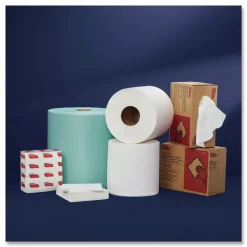 Cascades PRO 9.25 in. x 12.5 in. 4-Ply Tuff-Job Scrim Reinforced Wipers - White (10 Boxes/Carton)