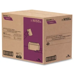 Cascades PRO 12 in. x 8.5 in. 1-Ply Select Full Fold II Napkins - White (12 Packs/Carton)