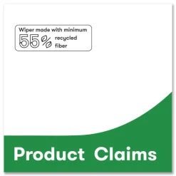 Cascades PRO 12 in. x 13 in. Tuff-Job S400 DRC Medium Wipers - White (18 Packs/Carton)