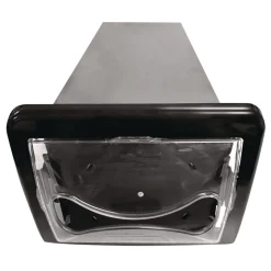 Cascades PRO DN200 6.25 in. x 18 in. x 6.5 in. Tandem In-Counter Interfold Napkins Dispenser - Black