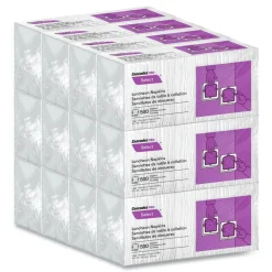 Cascades PRO N020 12 in. x 12 in. 1 Ply Select Luncheon Napkins - White (6000/Carton)