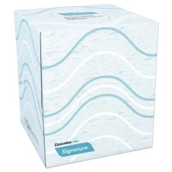 Cascades PRO 2-Ply Cube Box Signature Facial Tissue - White (36 Boxes/Carton)