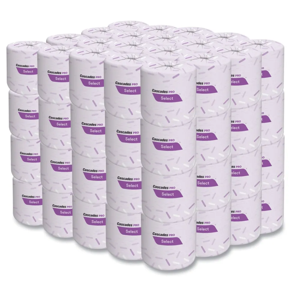 Cascades PRO 2-Ply Septic Safe Select Standard Bath Tissue - White (80 Rolls/Carton)