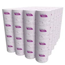 Cascades PRO 1-Ply Septic Safe Select Standard Bath Tissue - White (96 Rolls/Carton)