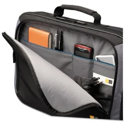 Case Logic 19.3 in. x 3.9 in. x 14.2 in. Dobby Nylon Track Clamshell Case Fits Devices Up to 18 in. - Black