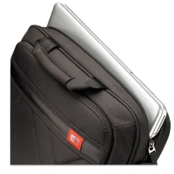 Case Logic 17.3 in. x 3.2 in. x 12.5 in. Nylon Diamond Laptop Briefcase for 17 in. Devices - Black