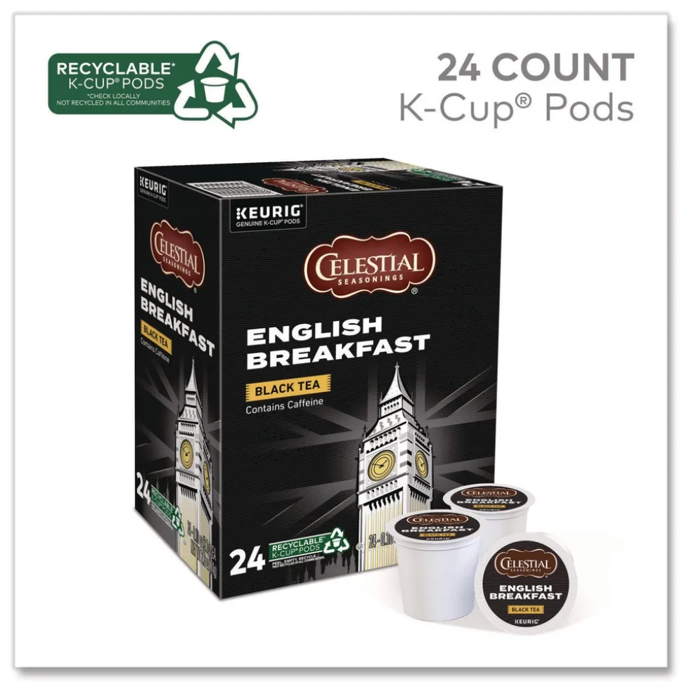 Celestial Seasonings 5000330008 Black Tea K-Cups - English Breakfast (96/Carton)