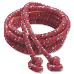 Champion Sports 8 ft. Braided Nylon Jump Ropes - Assorted (6/Set)