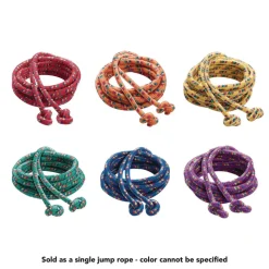 Champion Sports 8 ft. Braided Nylon Jump Ropes - Assorted (6/Set)