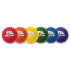 Champion Sports 6 in. Diameter Rhino Skin Dodge Ball Set - Assorted (6/Set)