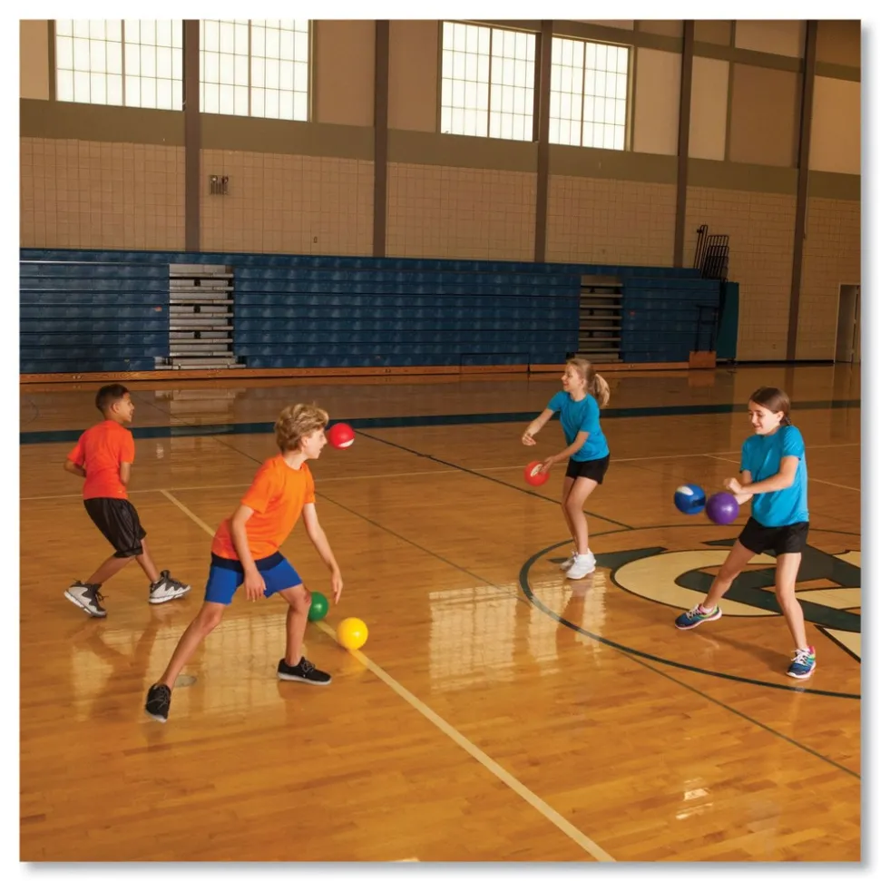 Champion Sports 6 in. Diameter Rhino Skin Dodge Ball Set - Assorted (6/Set)