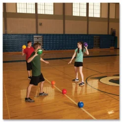 Champion Sports 6 in. Diameter Rhino Skin Dodge Ball Set - Assorted (6/Set)