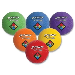 Champion Sports 8.5 in. Diameter Playground Ball Set - Assorted (6/Set)