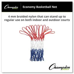 Champion Sports 21 in. x 6 in. 4 millimeter Economy Basketball Net