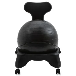 Champion Sports Fitpro Ball Chair, Supports Up To 200 Lb, Gray