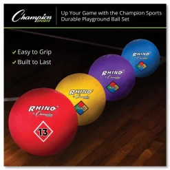 Champion Sports Multi-Size Playground Ball Set - Multi-Color (14/Set)