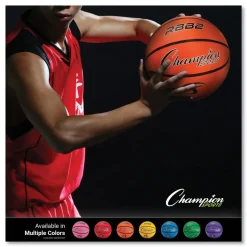 Champion Sports No. 5 Junior Size Rubber Sports Ball For Basketball - Orange