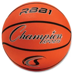 Champion Sports No. 7 Official Size Rubber Sports Ball For Basketball - Orange