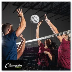 Champion Sports Official Size Rubber Volleyball - White