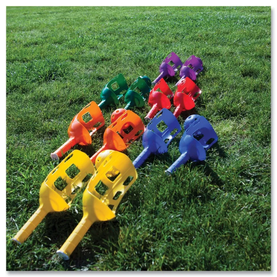 Champion Sports Plastic Scoop Ball Set - Assorted Colors (6/Set)