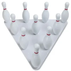 Champion Sports Plastic/Rubber Bowling Set - White (1 Set)