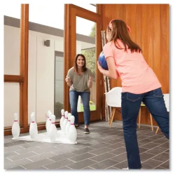 Champion Sports Plastic/Rubber Bowling Set - White (1 Set)