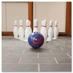 Champion Sports Plastic/Rubber Bowling Set - White (1 Set)