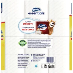 Charmin Essentials Strong 1-Ply Septic Safe Bathroom Tissue - White (4/Carton)