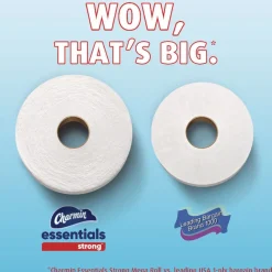 Charmin Essentials Strong 1-Ply Septic Safe Bathroom Tissue - White (36/Carton)