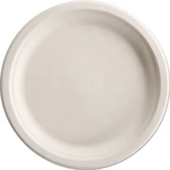 Chinet PaperPro 10-1/2 in. Diameter Plate Naturals Fiber Dinnerware - Natural (500/Carton)