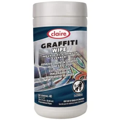 Claire 12 in. x 9.5 in. 1-Ply Graffiti Wipe - Mild Scent Purple (6/Carton)