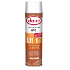 Claire 18 oz. Aerosol Spray Multi Purpose Polish - Citrus Scent (12/Carton)