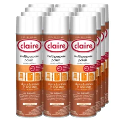 Claire 18 oz. Aerosol Spray Multi Purpose Polish - Citrus Scent (12/Carton)