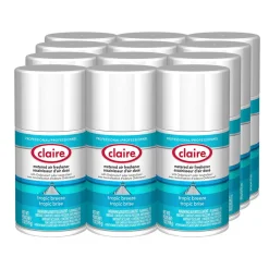 Claire 7 oz. Aerosol Spray Metered Air Freshener - Tropic Breeze (12/Carton)