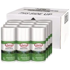 Claire 11 oz. Aerosol Spray Metered Air Freshener - Rain Forest (12/Carton)