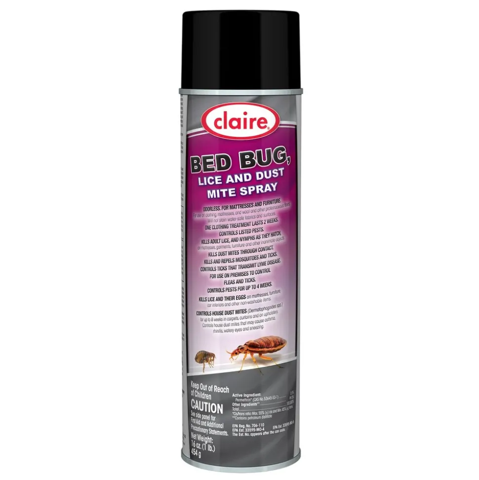 Claire 16 oz. Aerosol Spray Bed Bug Killer (12/Carton)