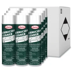 Claire 19 oz. Aerosol Spray Germicidal Cleaner - Floral Scent (12/Carton)