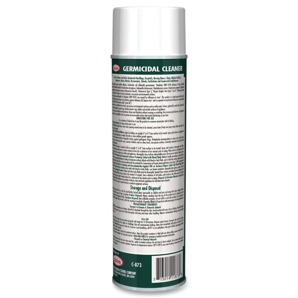 Claire 19 oz. Aerosol Spray Germicidal Cleaner - Floral Scent (12/Carton)