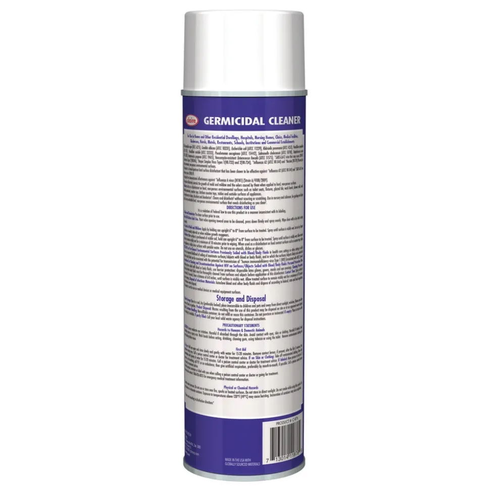 Claire 19 oz. Aerosol Spray Germicidal Cleaner - Country Fresh Scent (1-Carton)