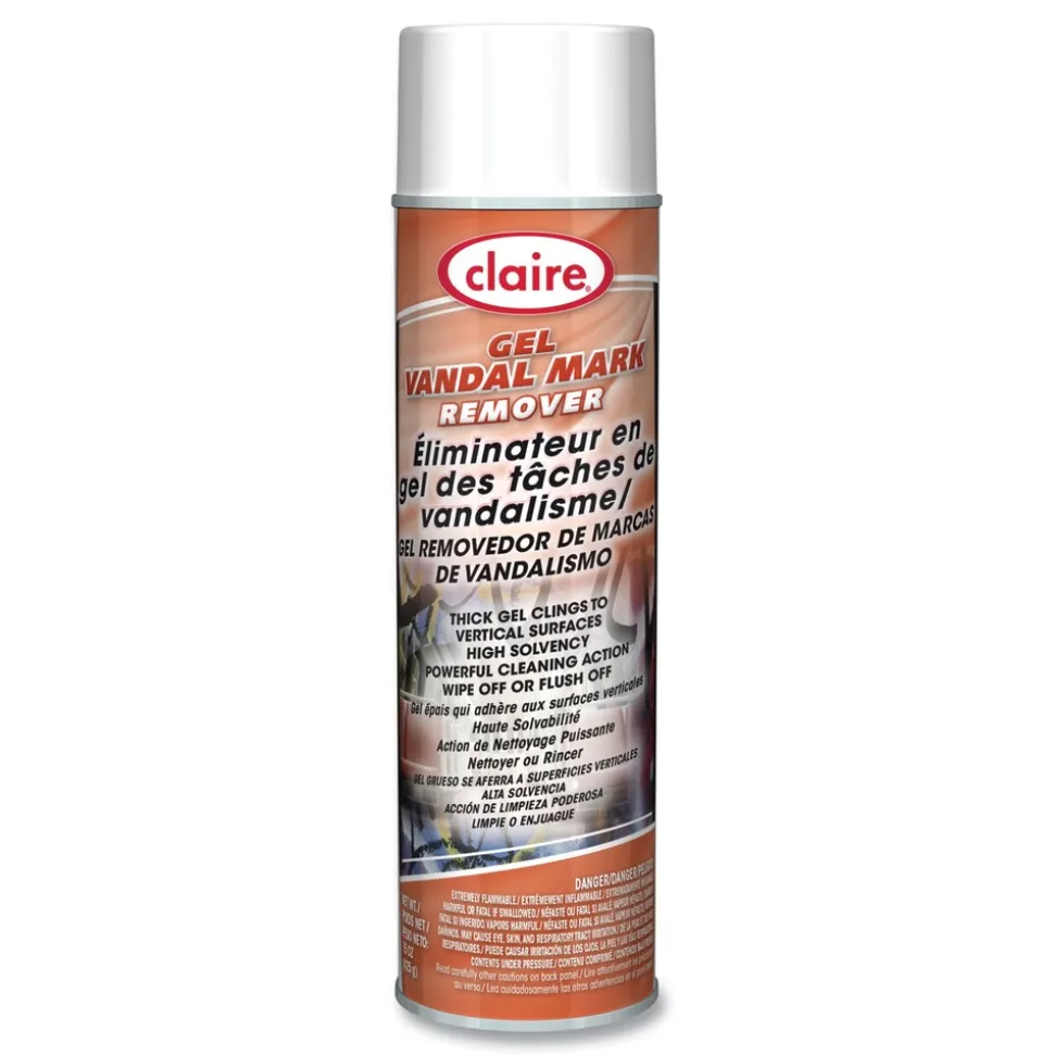 Claire CL880 15 oz. Aerosol Spray Gel Vandal Mark Remover (12/Carton)