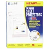 C-Line 3-Hole Punched Top Load 8.5 in. x 11 in. Insert Heavy-Duty Polypropylene Sheet Protectors - Clear Front (50/Box)