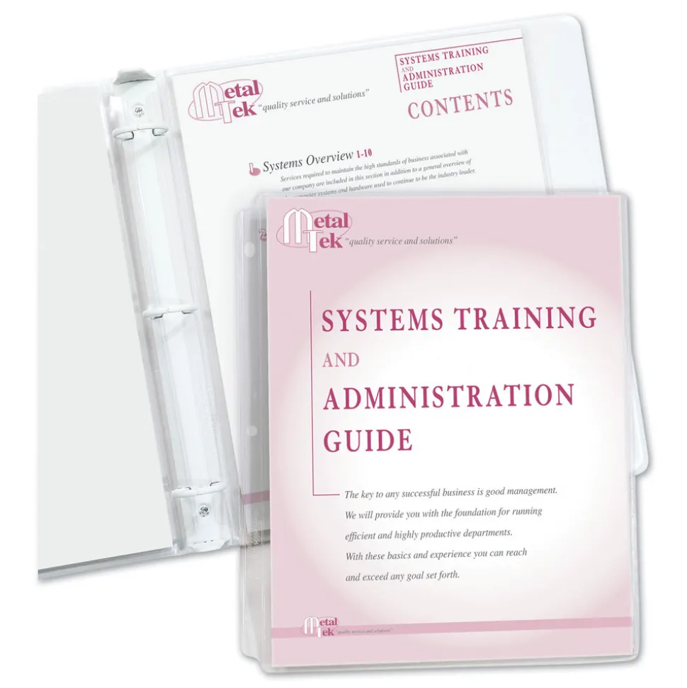 C-Line 3-Hole Punched Top Load 8.5 in. x 11 in. Insert Heavy-Duty Polypropylene Sheet Protectors - Clear Front (50/Box)