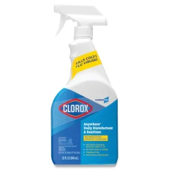 Clorox 01698 32 oz. Spray Bottle Anywhere Daily Disinfectant and Sanitizer (12/Carton)