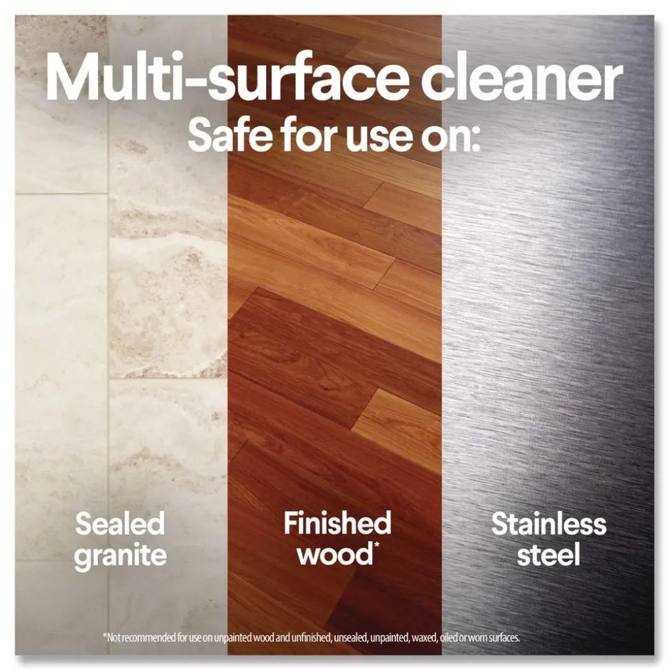 Clorox 7 in. x 7.75 in. 1-Ply Bleach Free Disinfecting Cleaning Wipes - Crisp Lemon White (6/Carton)